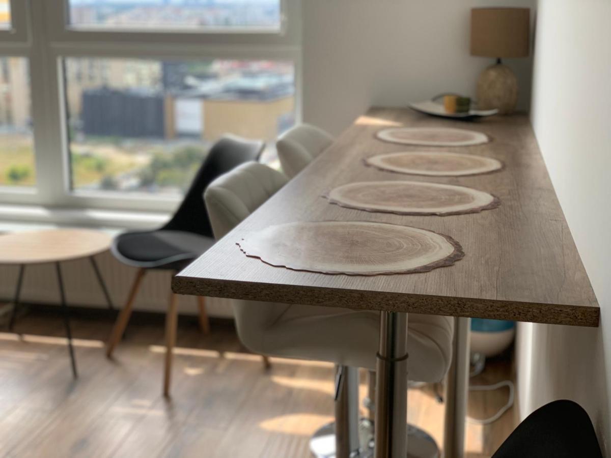 Apartament Skyscrapper Z Widokiem Na Panorame Warszawy Varşova Dış mekan fotoğraf